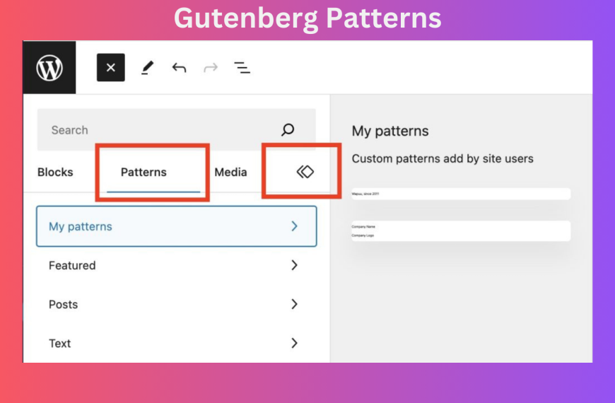 Gutenberg Patterns