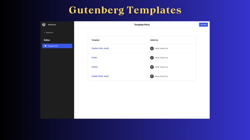 Gutenberg Templates