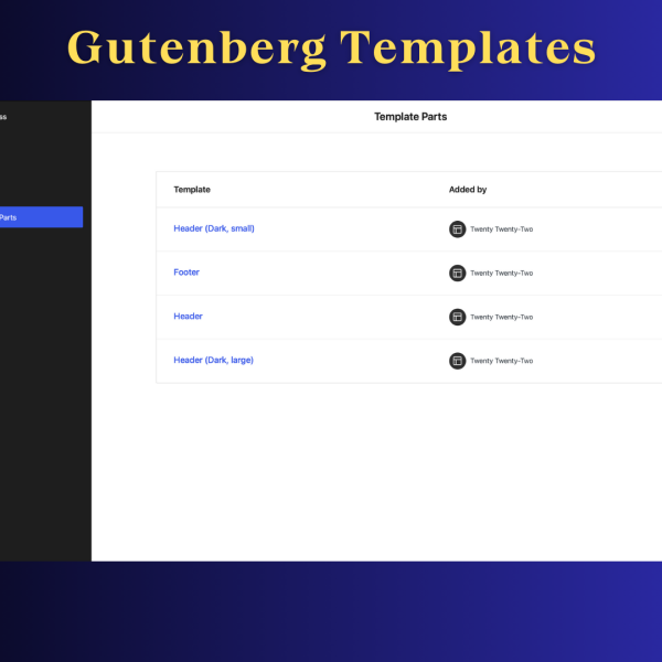 Gutenberg Templates